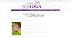 Desktop Screenshot of natuerlich-yoga.de