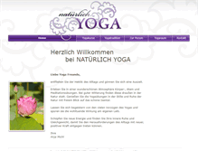 Tablet Screenshot of natuerlich-yoga.de